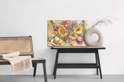 Ljuddämpande tavla - A floral composition as