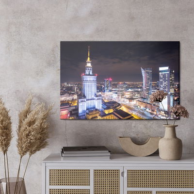 Ljuddämpande tavla - Warsaw at night