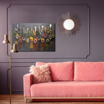 Ljuddämpande tavla - Spoon with herbs and spices