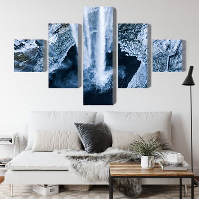 Ljuddämpande tavla - Winter waterfall