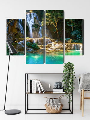 Ljuddämpande tavla - Kuang si waterfall