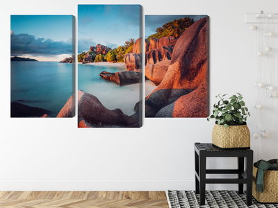 Ljuddämpande tavla - Beach in seychelles