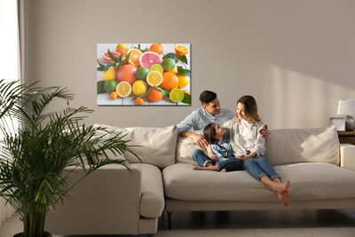 Ljuddämpande tavla - Juicy citrus