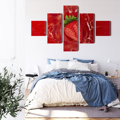 Ljuddämpande tavla - Juicy strawberry