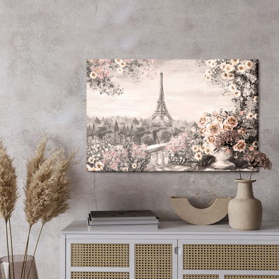 Ljuddämpande tavla - A flowery terrace