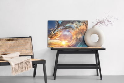 Ljuddämpande tavla - Colorful sea wave