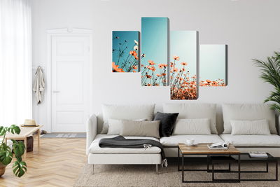 Ljuddämpande tavla - Field flowers in the sun