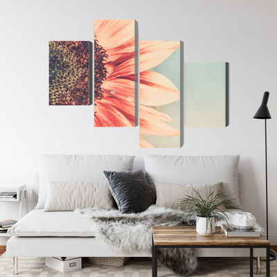 Ljuddämpande tavla - Blooming sunflower