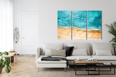 Ljuddämpande tavla - Aerial view of the ocean