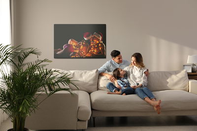 Ljuddämpande tavla - Christmas couple