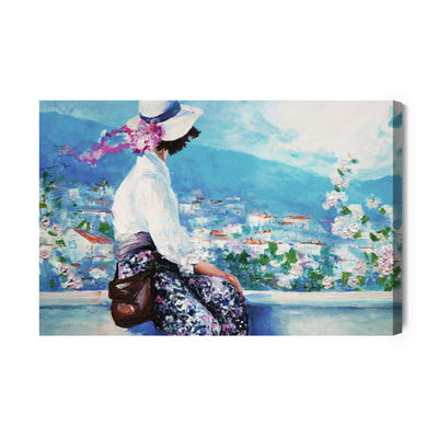 Ljuddämpande tavla - The woman on the background