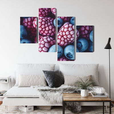 Ljuddämpande tavla - Frozen blueberries