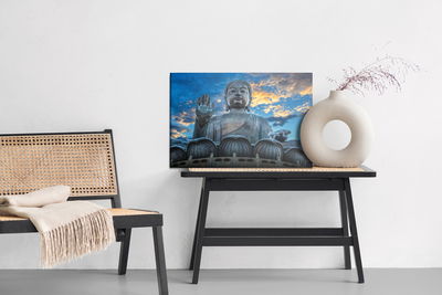 Ljuddämpande tavla - Buddha statue at po lin