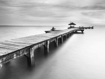 Ljuddämpande tavla - Wooden pier