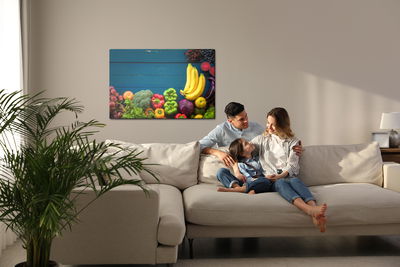 Ljuddämpande tavla - Vegetables and fruits