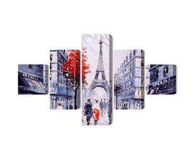 Ljuddämpande tavla - The view of the Paris street