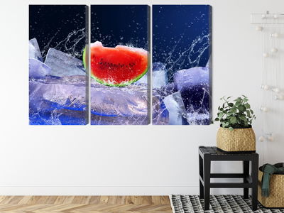 Ljuddämpande tavla - Watermelon on ice