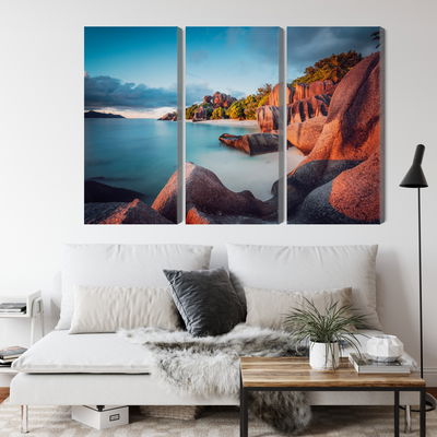 Ljuddämpande tavla - Beach in seychelles