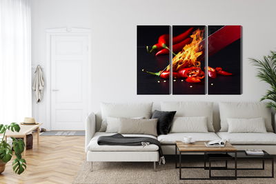 Ljuddämpande tavla - Burning knife