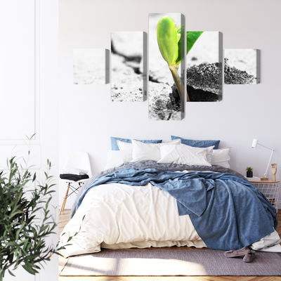 Ljuddämpande tavla - 3d plant sprouting