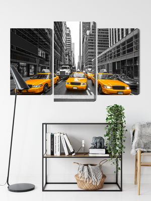 Ljuddämpande tavla - Yellow taxis in New York city