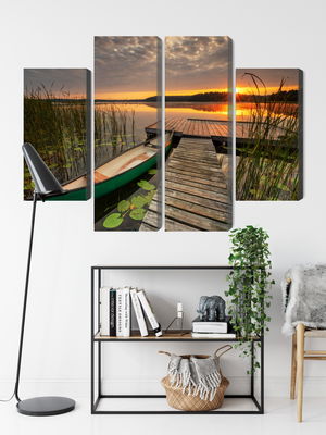 Ljuddämpande tavla - Summer sunrise