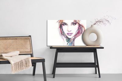 Ljuddämpande tavla - Watercolor portrait