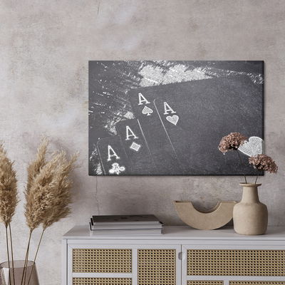 Ljuddämpande tavla - Drawn playing cards