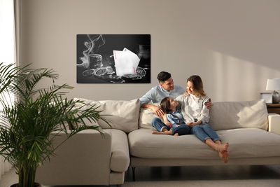 Ljuddämpande tavla - Poker set