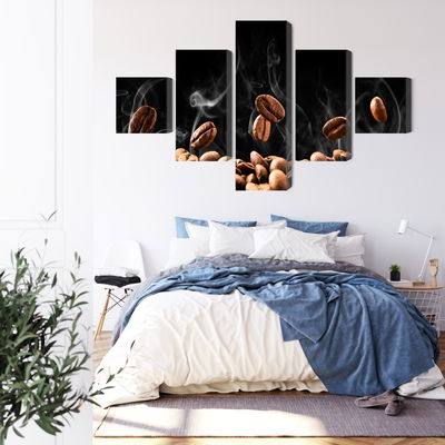 Ljuddämpande tavla - Hot coffee beans