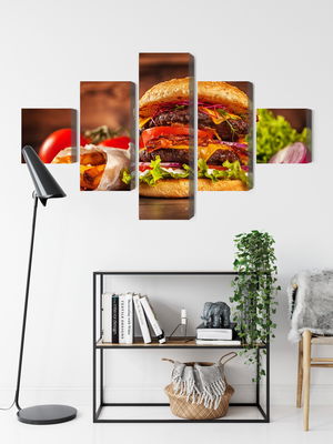 Ljuddämpande tavla - Homemade hamburger