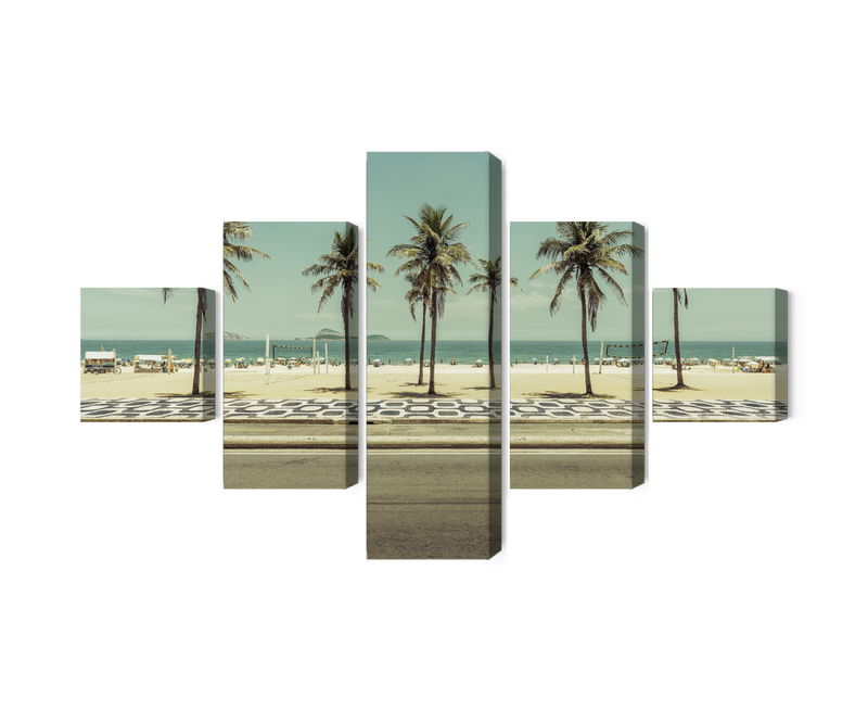 Ljuddämpande tavla - Palm trees on the ipanema