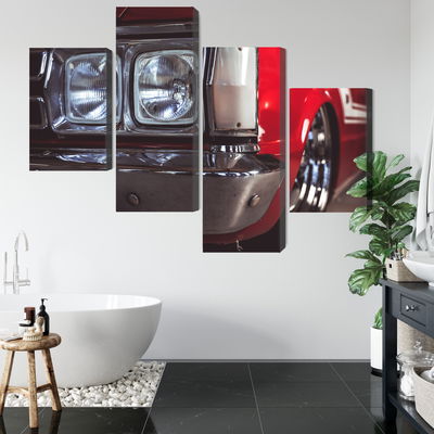 Ljuddämpande tavla - Headlight on an old car