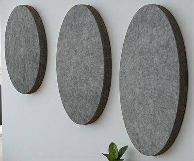 Ljudabsorbering till vägg - PES circle wall