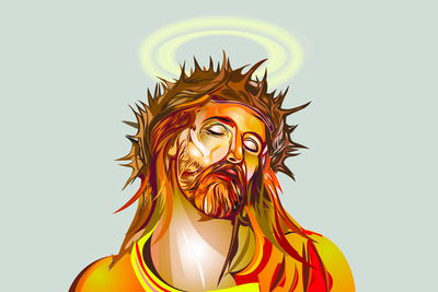 Ljuddämpande tavla - Portrait of christ