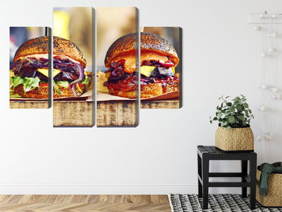 Ljuddämpande tavla - Vegan burgers