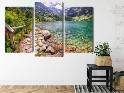 Ljuddämpande tavla - 3d view of the lake