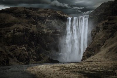 Ljuddämpande tavla - The majestic skogafoss