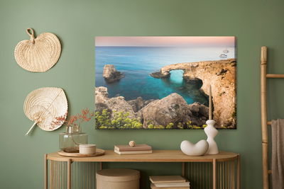 Ljuddämpande tavla - Rock formations by the sea