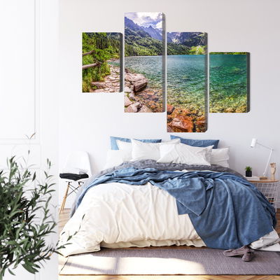 Ljuddämpande tavla - 3d view of the lake