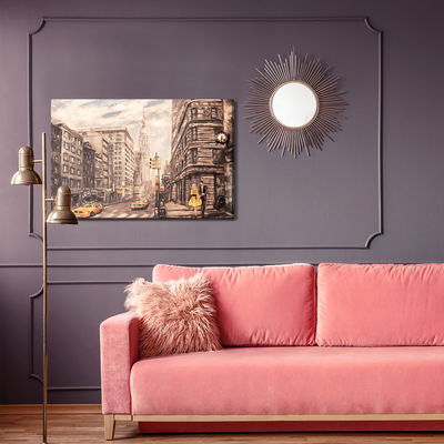 Ljuddämpande tavla - New York street like painted