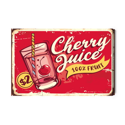 Ljuddämpande tavla - Cherry juice and retro