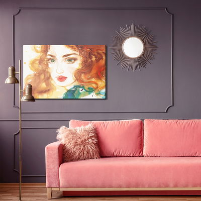 Ljuddämpande tavla - Portrait of a red-haired