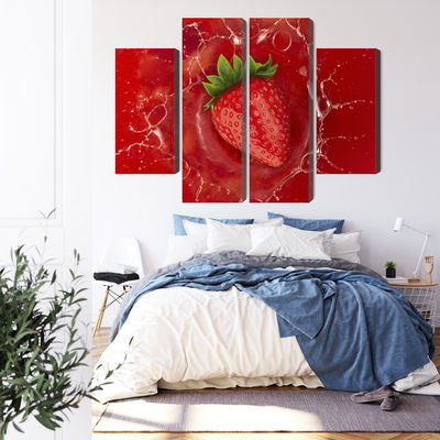 Ljuddämpande tavla - Juicy strawberry