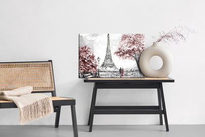 Ljuddämpande tavla - Romantic view in Paris