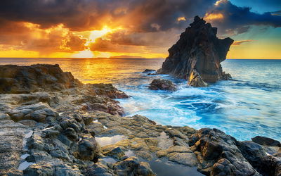 Ljuddämpande tavla - Sunset on the seashore