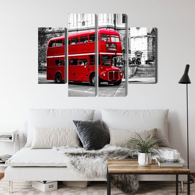 Ljuddämpande tavla - A double decker bus in London