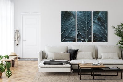 Ljuddämpande tavla - Leaves with a macro