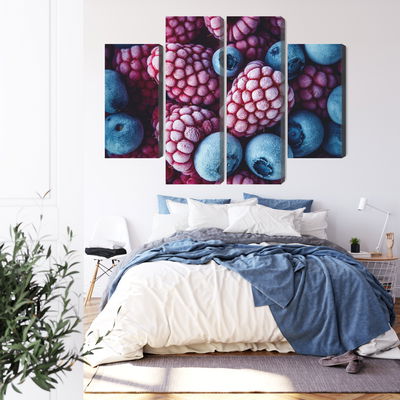 Ljuddämpande tavla - Frozen blueberries