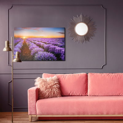 Ljuddämpande tavla - Lavender at sunset